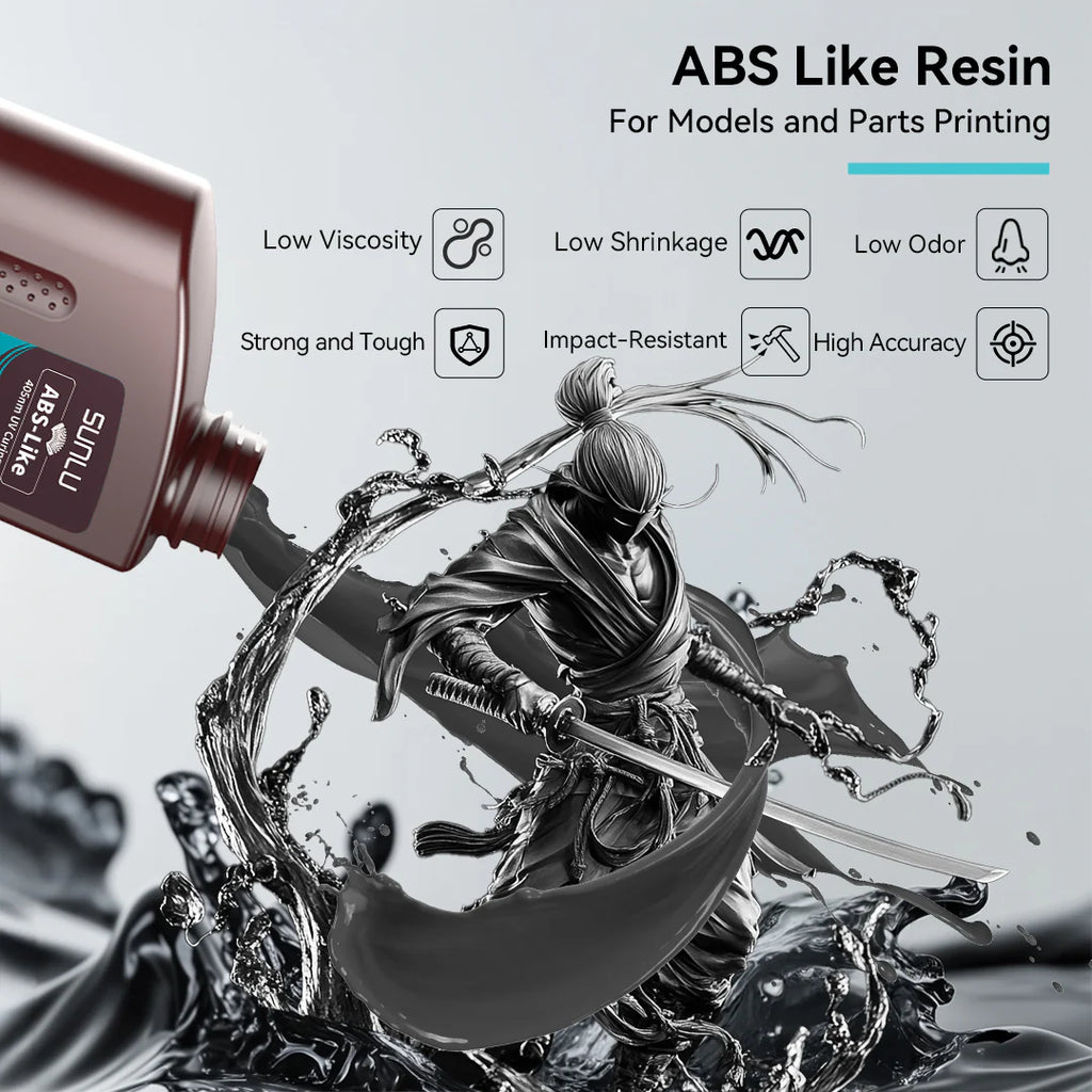 [MOQ: 6Bottles] ABS Like Resin and Water-wash ABS Like Resin 1000G