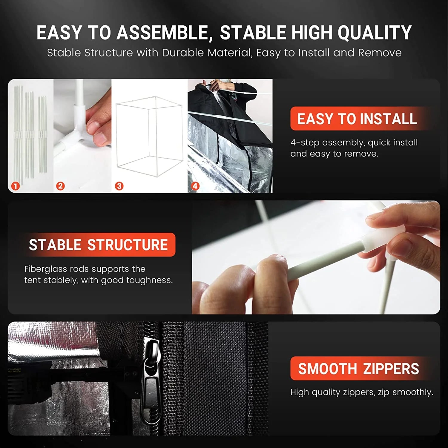 3D Printer Enclosure, Constant 3D Printing Temperature for 3D Printer Filament, 25.6*21.6*29.5 inches